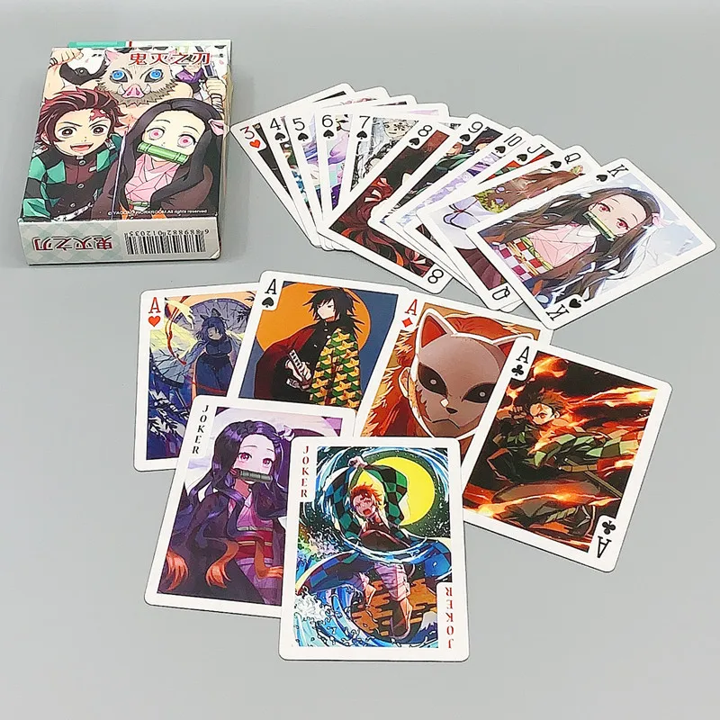 Фигурка аниме рассекающий демонов Kimetsu no Yaiba аксессуары для покерных карт Kamado