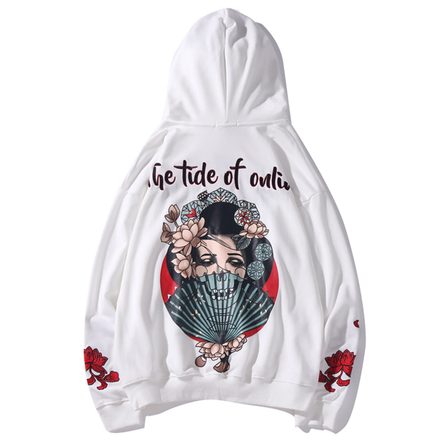 Свитшот мужской с капюшоном и принтом певицы в стиле хип-хоп Повседневный