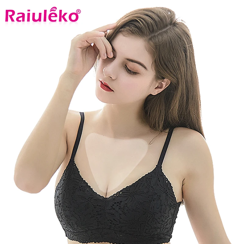 

Silicone Reusable Anti Wrinkle Chest Pad Invisible Adhesive Chest Pad Eliminate Fine Lines Wrinkles Sticker Tighten Lift Chest