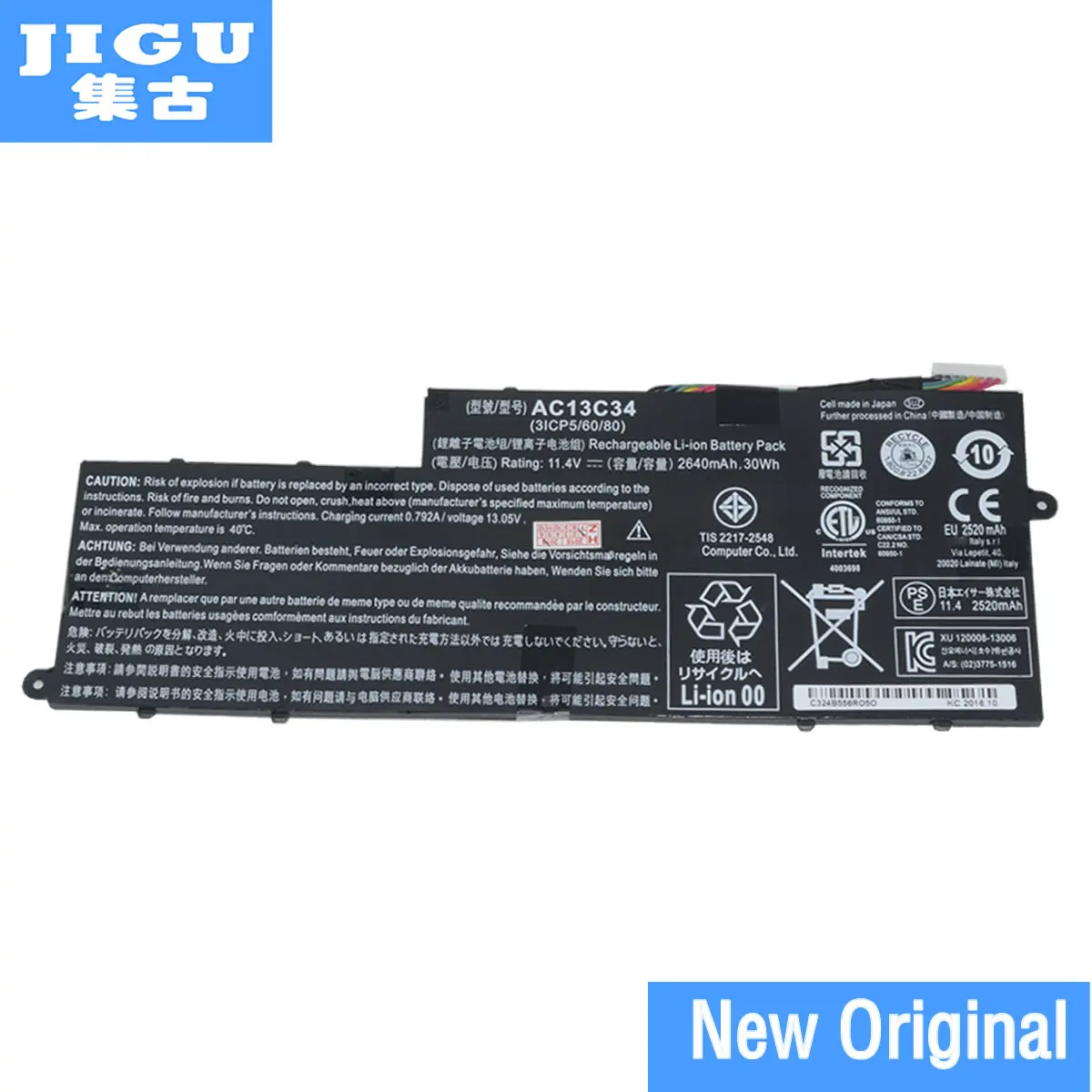 Оригинальный аккумулятор для ноутбука JIGU AC13C34 ACER Aspire E 11 E3 111 esid 1|battery for acer aspire|battery