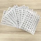 50 шт., прозрачные резиновые штампы для скрапбукинга