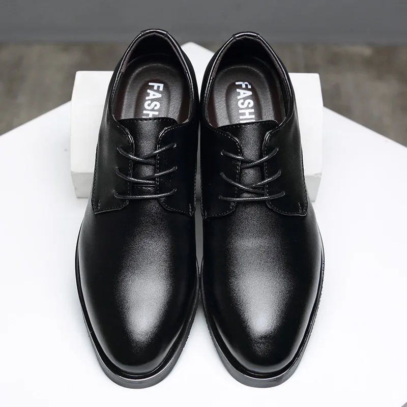 

2020 New Lace-up Men Shoes Fashion Business Leather Formal Shoes British Style Big Size Male Dress Footwear for Party Wedding