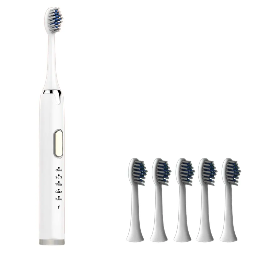 

Adult Electric Toothbrush USB Rechargeable Ultra Sonic Washable Relaxing Powerful 5 Speed Electric Toothbrush
