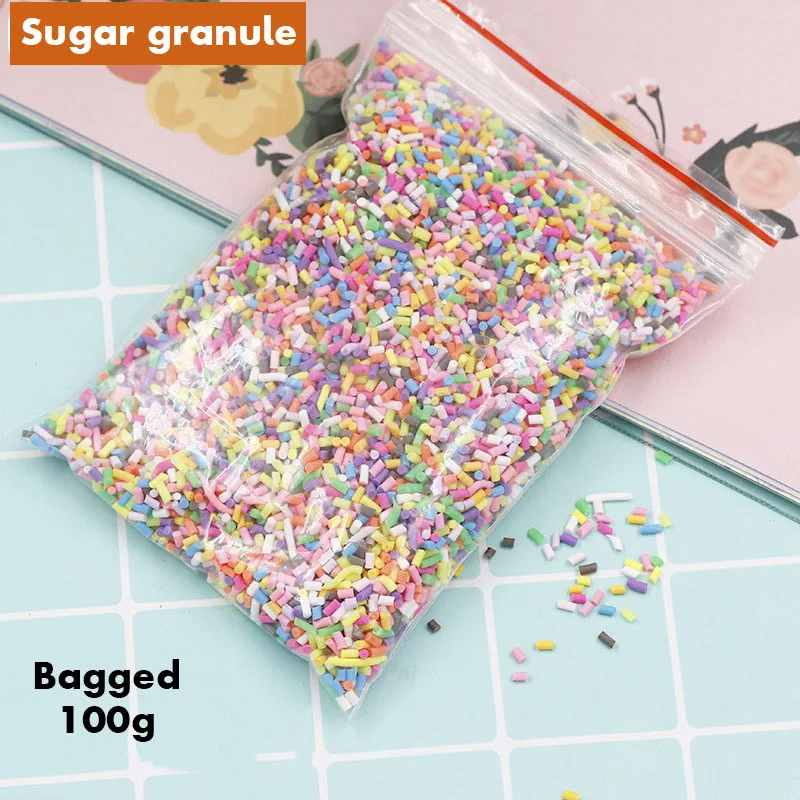 Bagged 100g Кристалл грязи слизи грязи блеск наполнитель для слизи украшения блестки DIY поставки грязи ювелирные изделия игрушки 14 видов материалов другие инструменты - Цвет: Bagged 100g