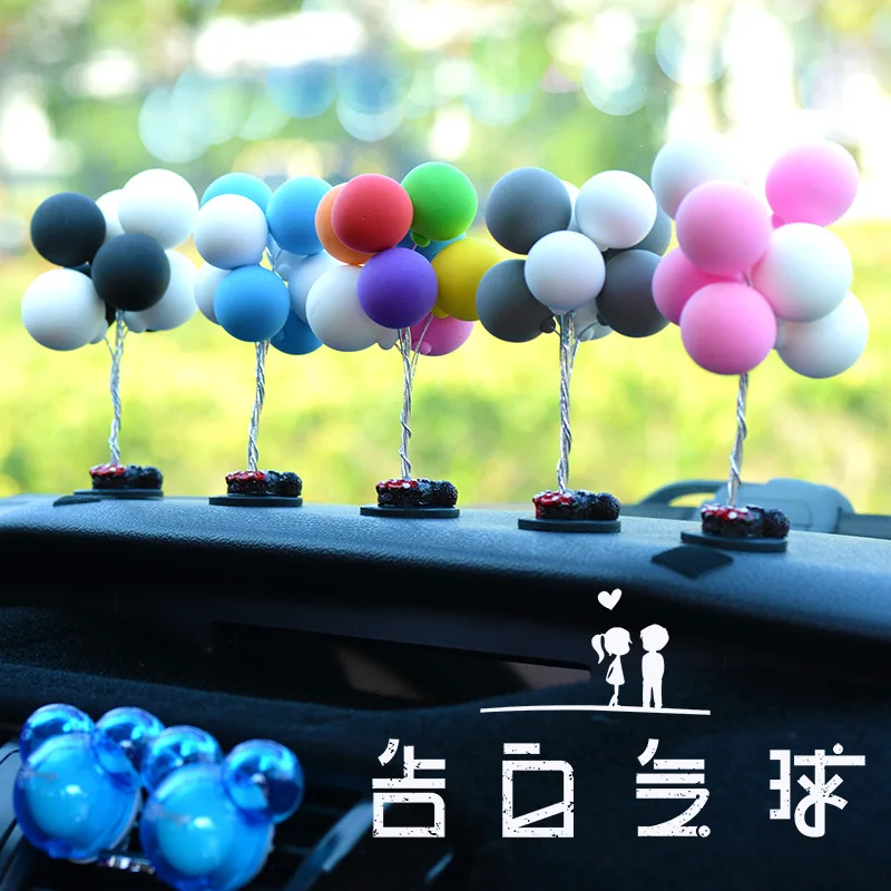 

Cartoon Color Soft Clay Advertising Balloon Decoration Car Accessories To For Girls Car Decoration Ornaments Auto Accessories