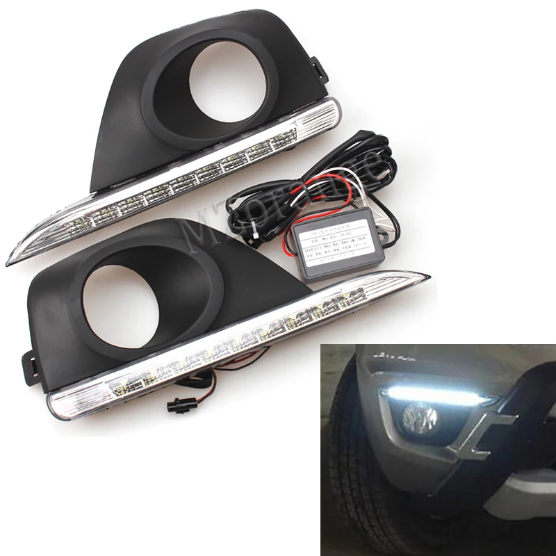 Для Renault koleos 2011 2012 2013 головной светильник светодиодный дневные ходовые огни DRL противотуманный светильник s крышка головной светильник s противотуманный светильник Дневной светильник