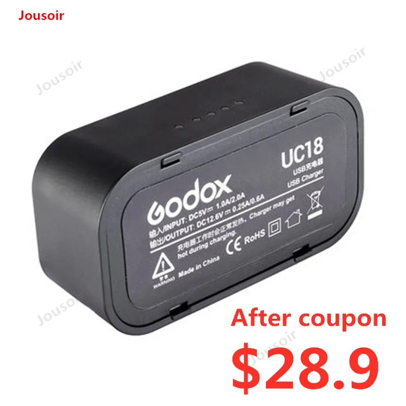 Godox UC18 USB флэш-память Батарея Зарядное устройство для VB18 V850II V860II V850, V860 CD50 T03 2Y