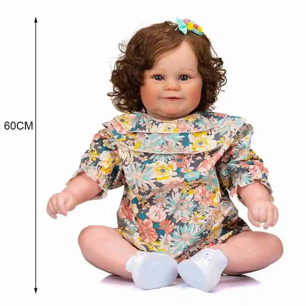 

NPK 24 Inches Bebe Doll Bebe Dolls For Children Toys Toddler Full Body Silicone Girl Reborn Doll With Giraffe Toy