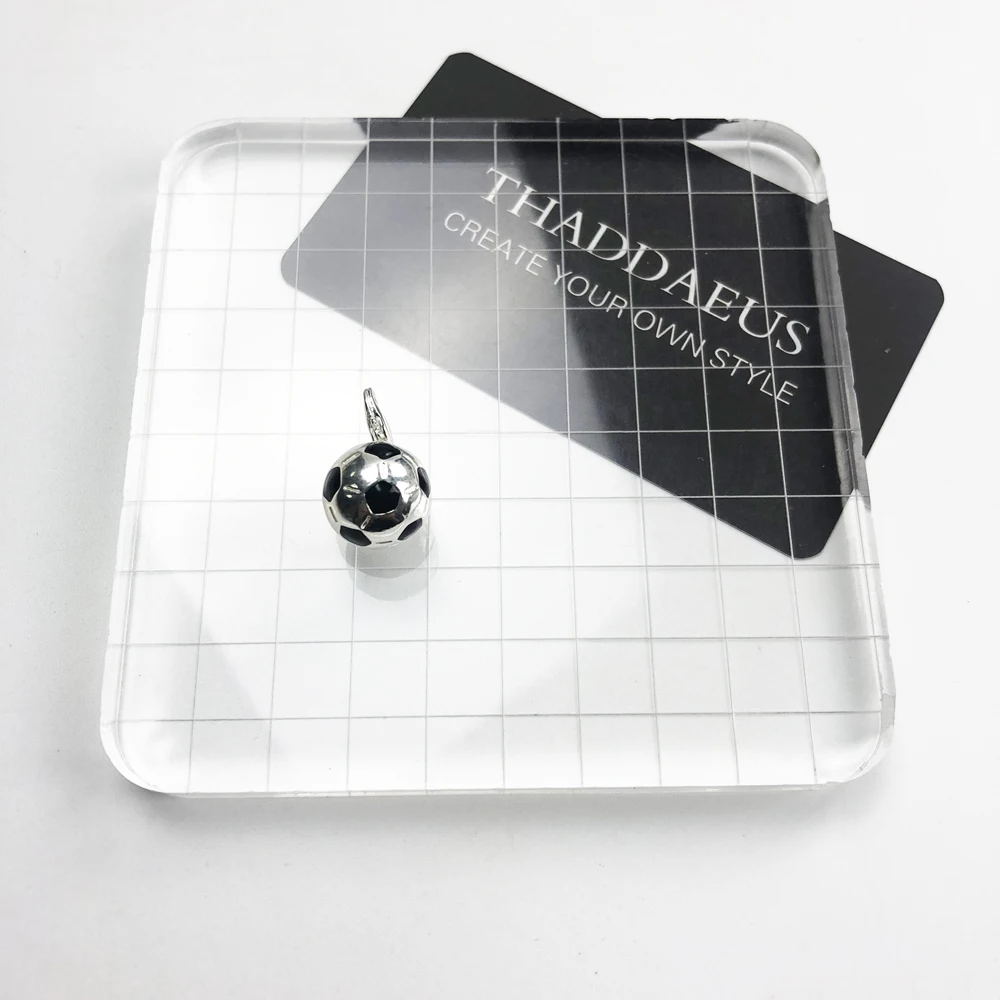 Подвеска для женщин и мужчин из серебра 925 пробы с изображением футбола|Ювелирные