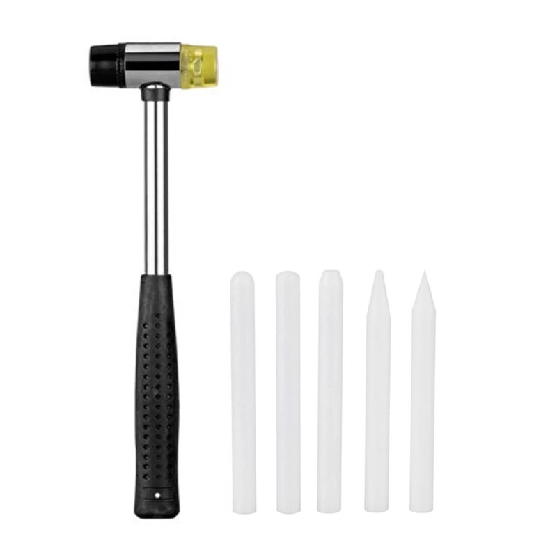 Двухсторонний резиновый молоток для кожаных изделий ювелирных деревообработки