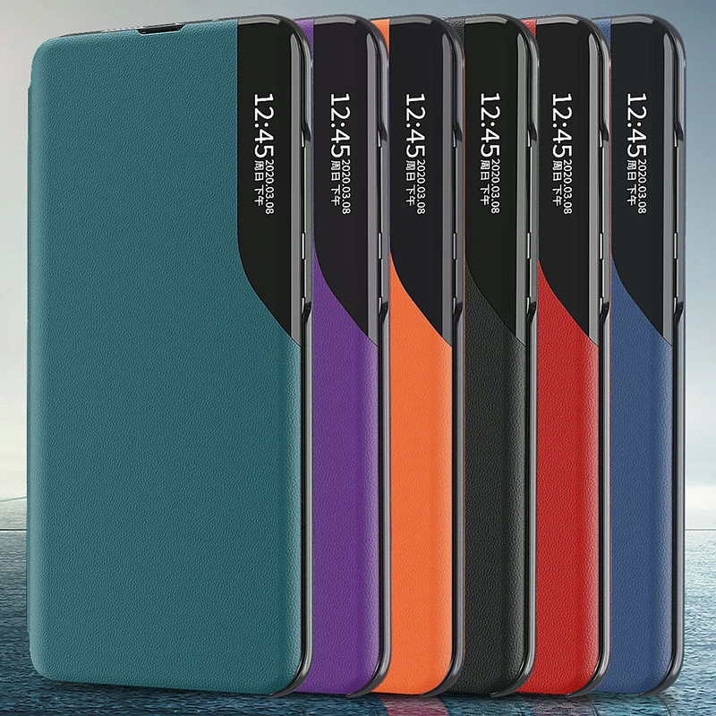 Чехол-подставка с откидной крышкой для Samsung A10S A20S A30S A40 A50S A70S Магнитный смарт-чехол