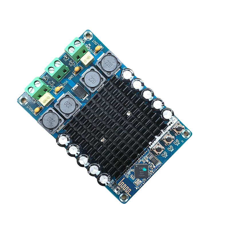 XH A102 HD 4 1 Bluetooth TDA7498 высокомощный цифровой усилитель мощности 100W источника питания