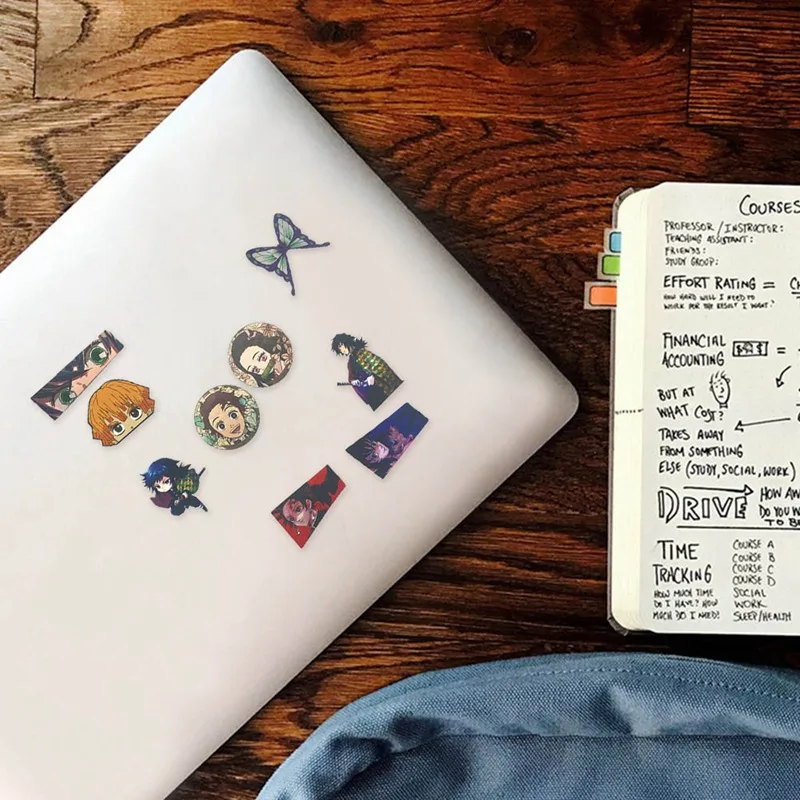 

100Pcs/Set Anime Demon Slayer Sticker Decoration Waterproof PVC Skateboard Luggage Motorcycle Guitar Kid Boy Sticker