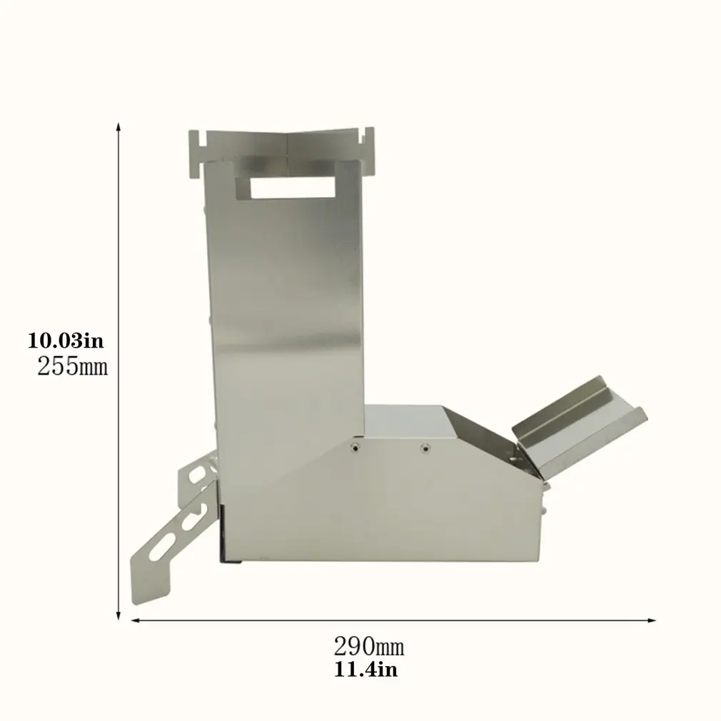 

Portable Light Wood Stove Foldable Wood Stove Burnable Stainless Steel Rocket Stove Picnic Cooking Oven