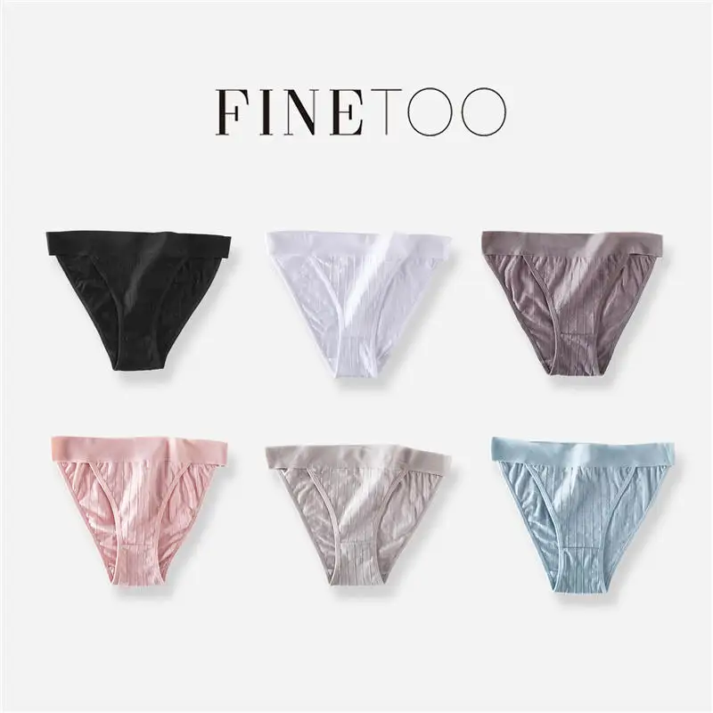 Женские хлопковые трусики с заниженной талией однотонные рельефным сердечком 6