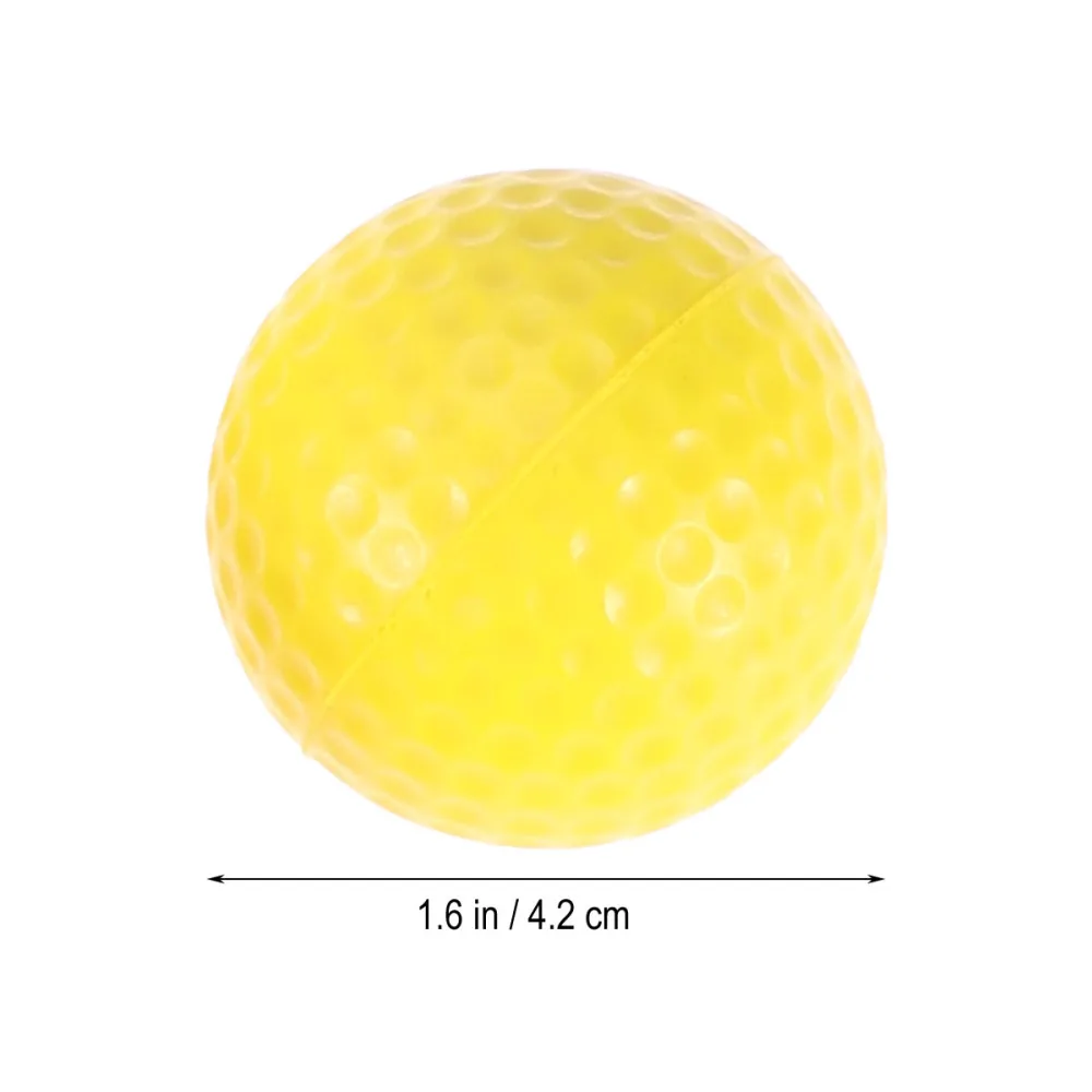 

10pcs Indoor Practice PU Balls Elastic Training Balls (Yellow)