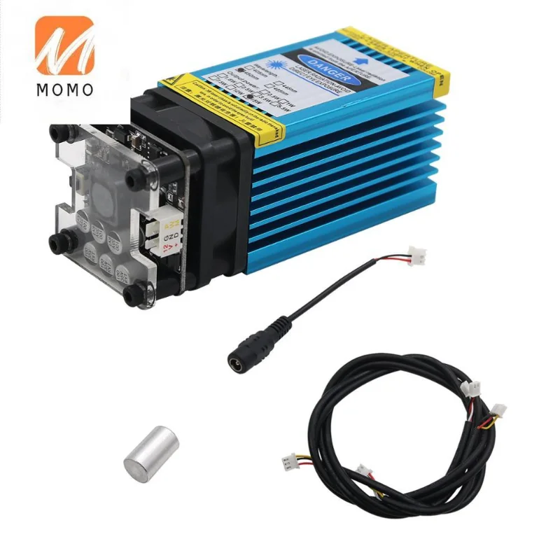 

Синий лазерный модуль 15000 нм, 12 В, 15 Вт, МВт, лазерный режущий модуль для гравировки, нержавеющая сталь, 3 мм дерево