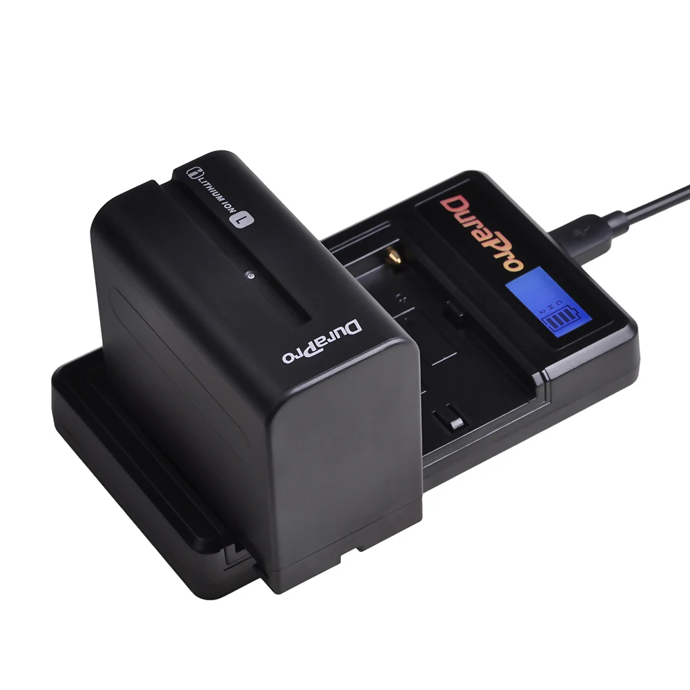 Комплект из 2 предметов 7200 мА/ч, NP-F960 NP F970 Камера Батарея+ ЖК-дисплей USB Зарядное устройство для sony NP-F550 F770 F750 F960 FM500H FM70 QM91D QM71D HVR-V1J