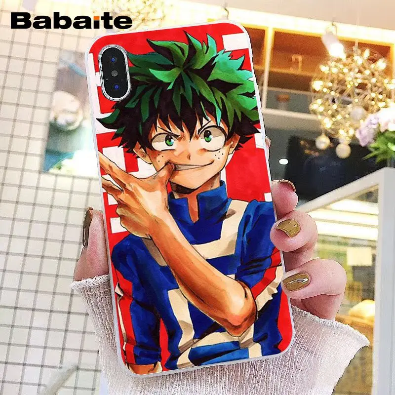 Babaite аниме My Hero Academy deku bakugou Boku no Hero чехол для телефона iPhone XR 11 Pro Max XS MAX 8 7 6 6S Plus X 5 5S SE