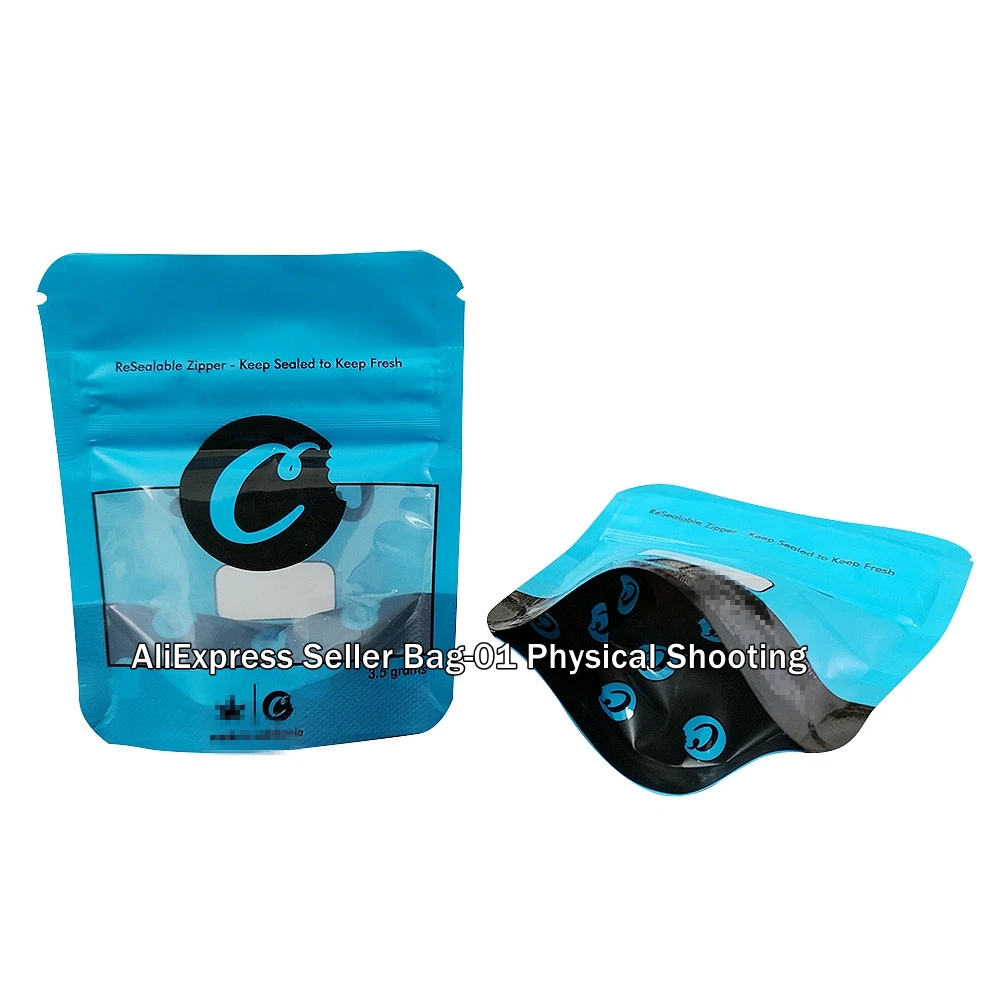 Новый пакет для печенья Mylar перезаряжаемая упаковка только никаких патчей еды