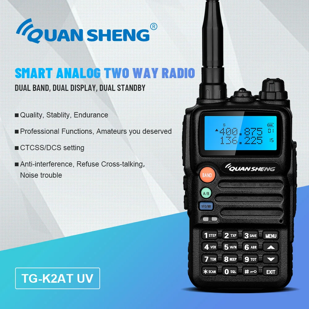 Рация двухсторонняя CB Mini Ham радиостанции Quansheng TG K2ATUV UV Band HF приемопередатчик любительская радиостанция Охота