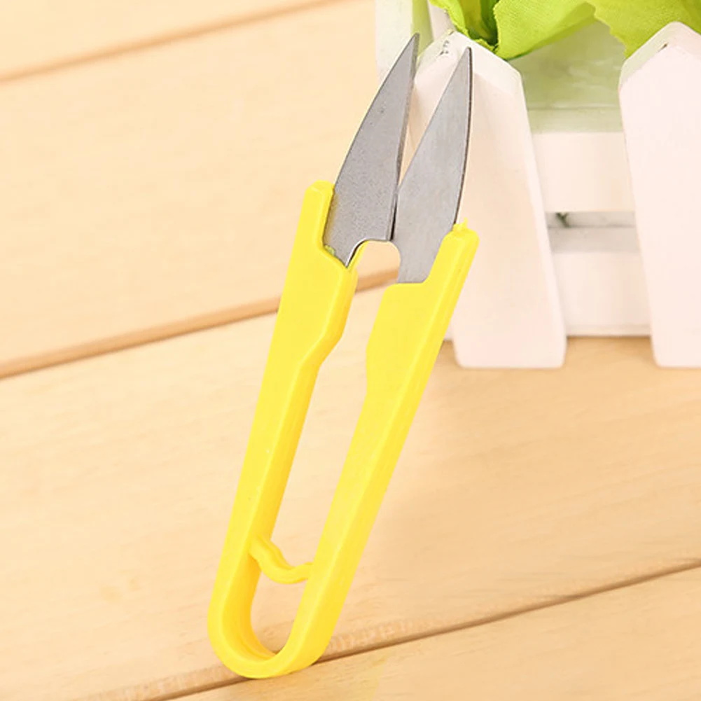 Stainless Steel Household Cross Stitch Scissors Line Cutter DIY Tool U-shape Sewing Paper-cut Craft Shears | Спорт и развлечения