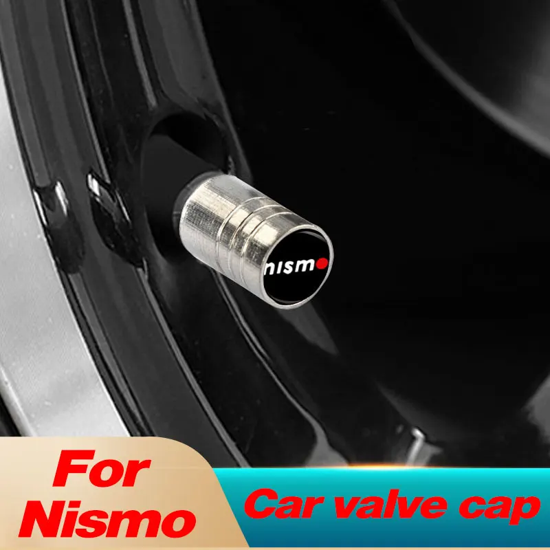 

4pcs New Metal Wheel Tire Valve Caps Stem case Accessories For Nismo Nissan Almera Tiida X-Trail Note Juke Teana Qashqai 350Z