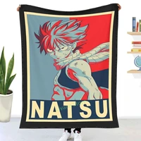 natsu dragneel poster throw blanket 3d printed sofa bedroom decorative blanket children adult christmas gift