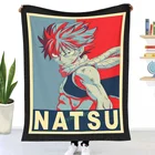 Плакат Natsu Dragneel, декоративное одеяло с 3D принтом для дивана, спальни, детей и взрослых, рождественский подарок