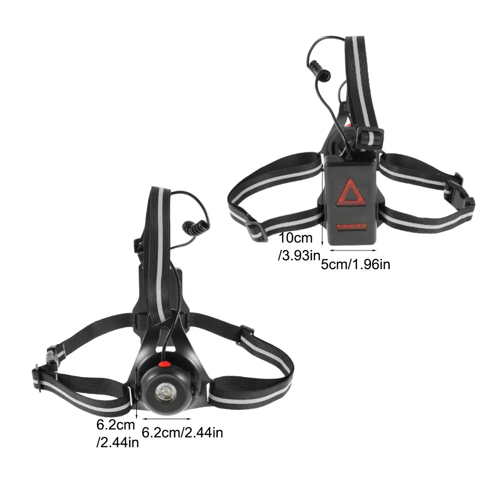 

Outdoor Running Lights Bicycle Light USB Charge Night Running Flashlight LED Chest Lamp Jogging Cycling Safety Warning Lights