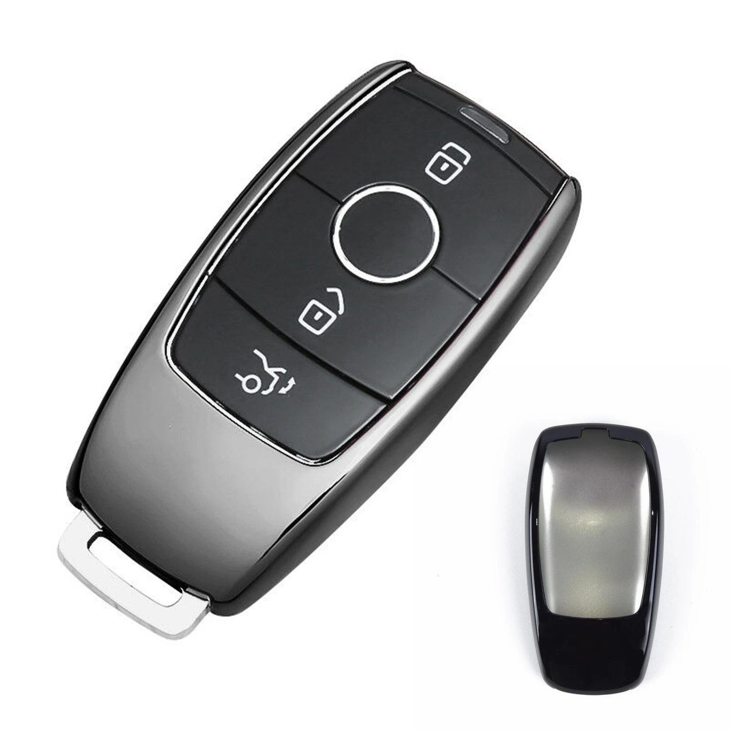 Black Key Case Replacement For Mercedes W177 W205 C205 W213 W222 C257 Wear resisting Scratch proof TPU Parts Accessories