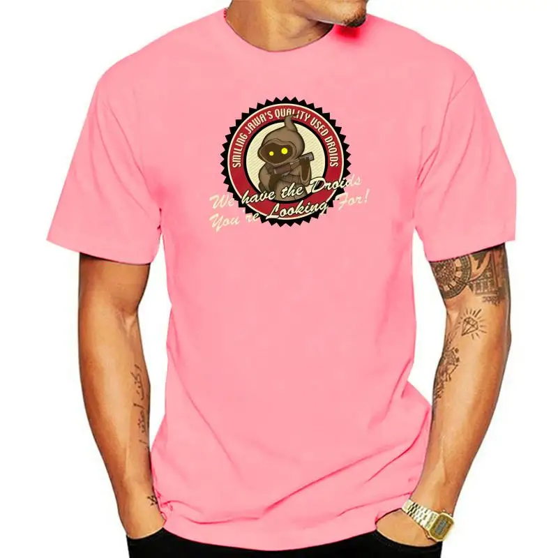 

100% Cotton O-neck Custom Printed Men T shirt Smiling Jawa Used Droids Women T-Shirt