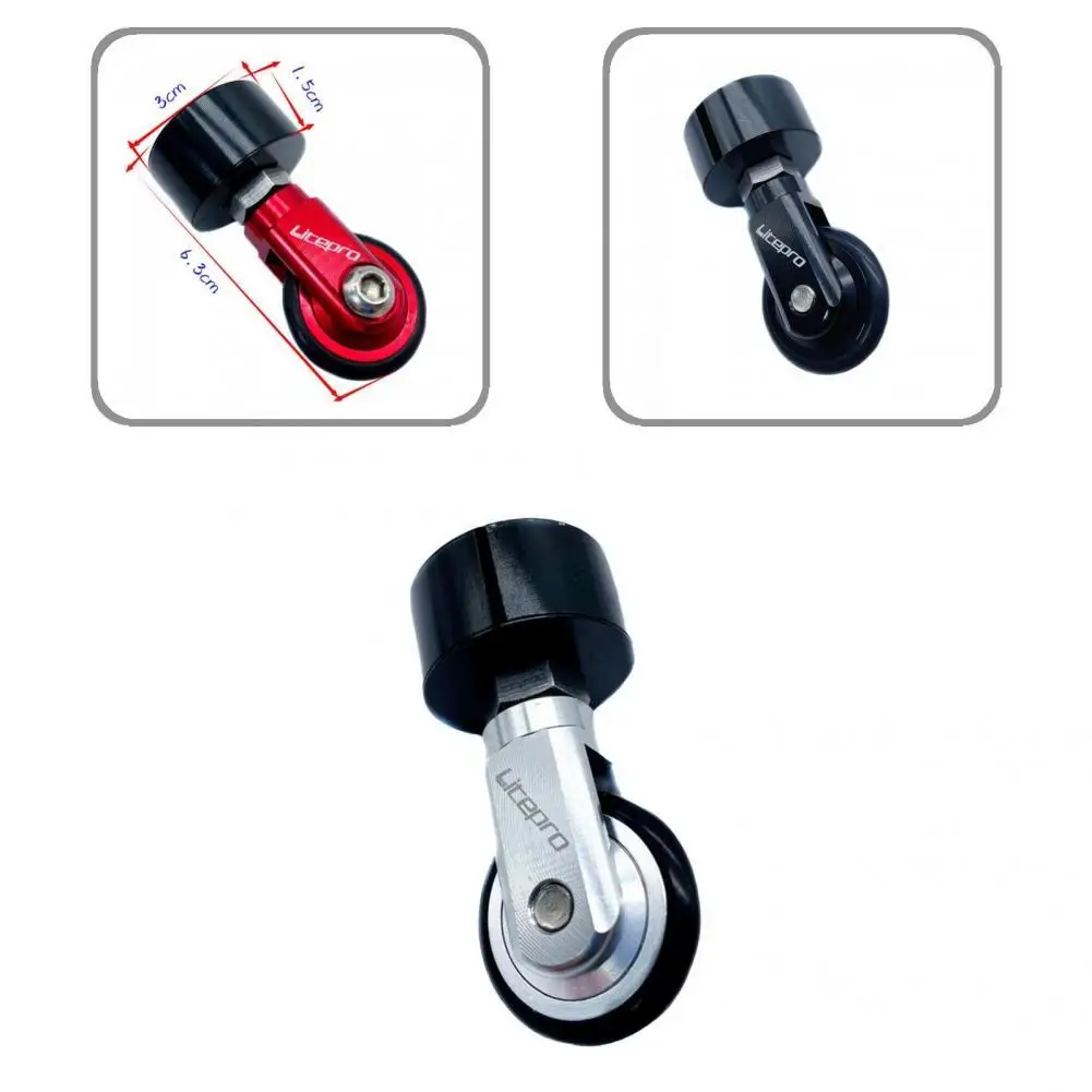 

High Hardness Perfectly Fitment Folding Bike Auxiliary Roller Easy Pushing Wheel for Cycle