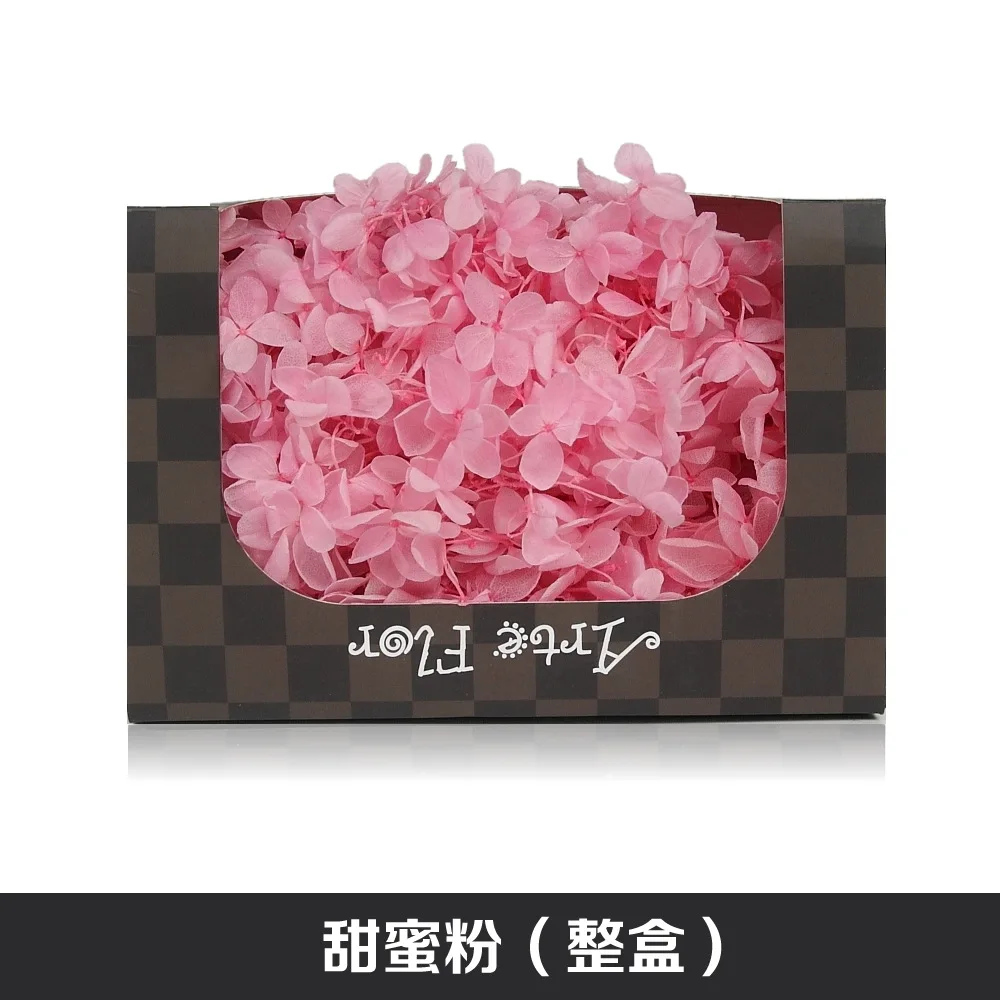 Сохраненный цветок гортензии в коробке натуральный настоящий бессмертный