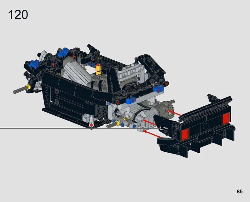 Технология строительный блок MOC 27623 мини спортивный автомобиль дистанционный
