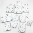 Набор ювелирных украшений в мраморном стиле, Упаковочная бумажная карточка для ожерелья, Шпилька с дисплеем, серьги-гвоздики, упаковочные карты, 100 шт.