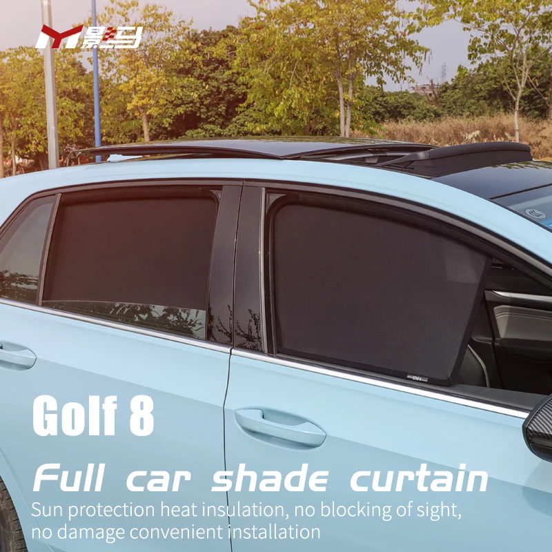 Für Volkswagen Golf 8 spezielle sonnenschirm RLEITUNG innen dekoration änderung von vorne und hinten Windows sonnenschirm wärme zubehör