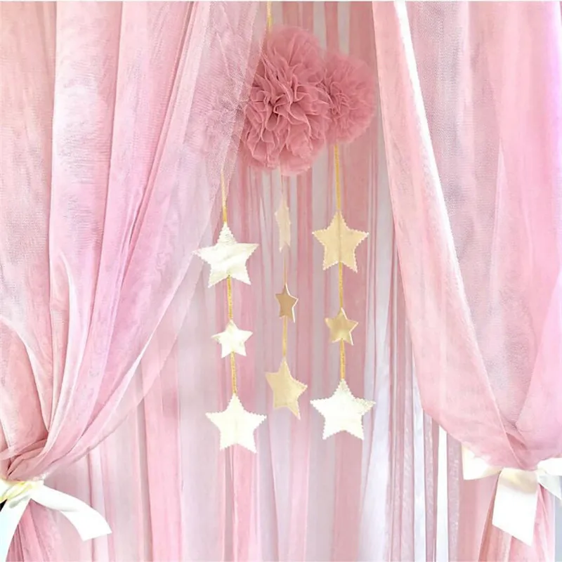 Розовые облака звезды повесить декорационный тент реквизит для маленьких