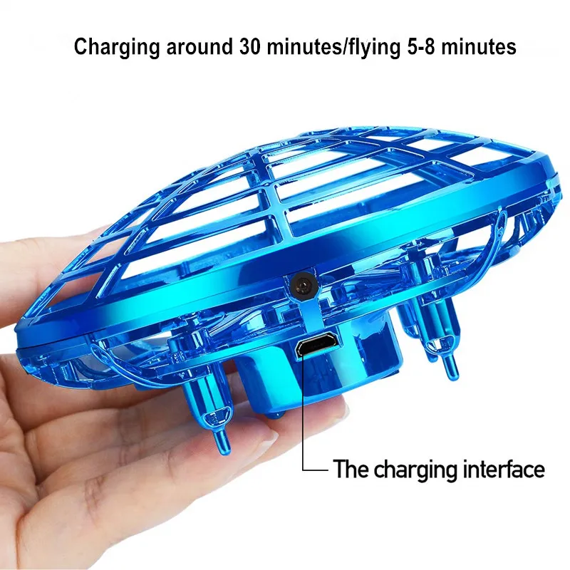 1 шт. RC шар НЛО Fly вертолет магический ручной самолета считывания мини