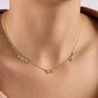 Индивидуальное ожерелье из нержавеющей стали с различными именами Женская цепочка чокер лучший друг подарки для пар
