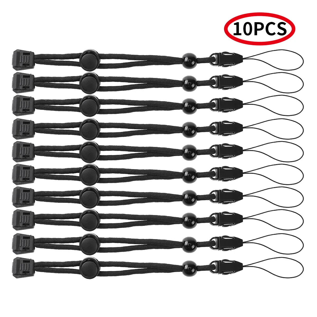 10 ремешков в стиле запястья пластиковые нейлоновые застежки для ключей из