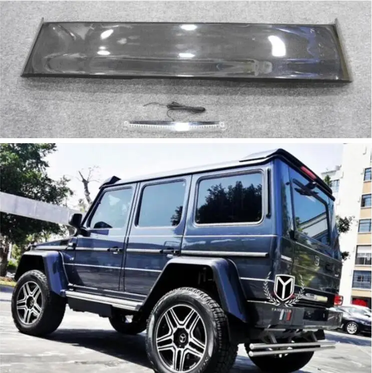 

Высокое качество стержни из углеродного волокна и ABS заднее крыло задний багажник спойлер для Benz G-CLASS W463 G500 G550 G900 G63 2006-2017 (с лампой) EMS