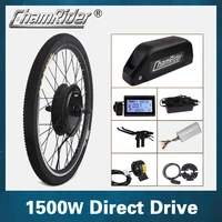 chamirder 1500w electirc bicycle kit 48v ebike conversion kit 52v bicycle rear motor wheel 20ah polly battery electric bicycle