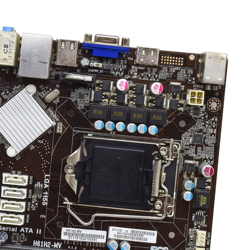 For ECS H61H2-MV Intel H61 DDR3 16GB LGA 1155 i7 i5 i3 Cpus VGA USB 2.0 SATA2 Micro ATX Original Desktop Motherboard | Компьютеры и