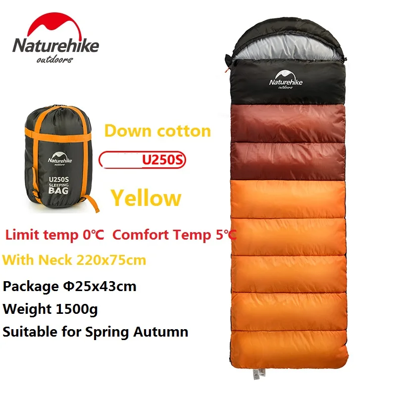 Спальный мешок Naturehike для путешествий на открытом воздухе весенний осенний