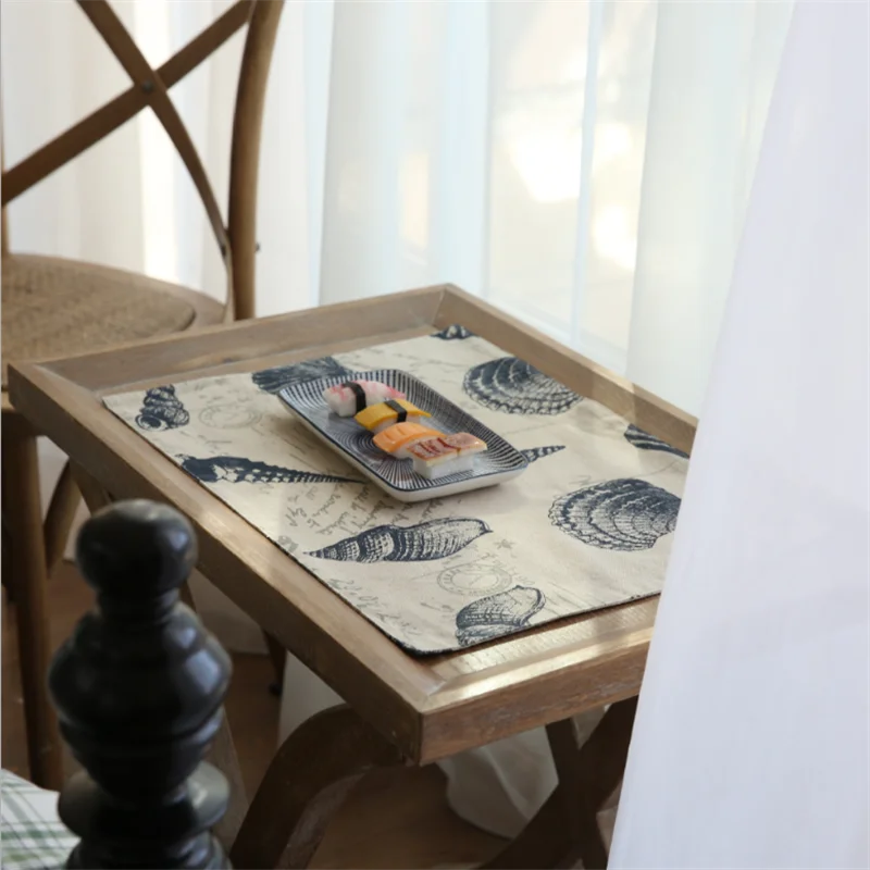 Скатерть из хлопка и льна стирающаяся салфетка для обеденного стола защитный