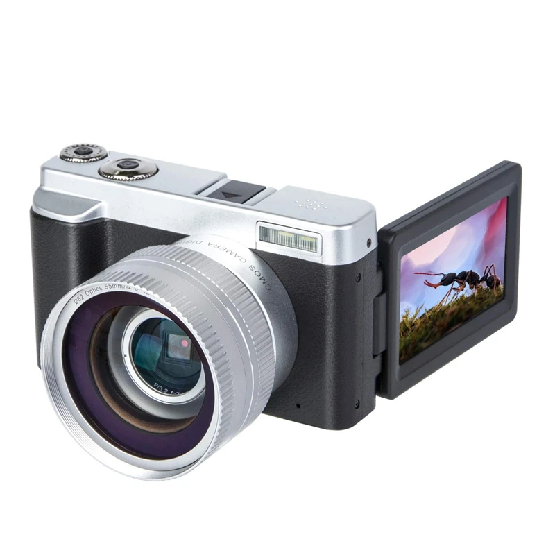 Цифровая камера видео Vlogging YouTube рекордер HD1080P 30FPS 24.0MP 3 0 дюймов флип-экран 16X