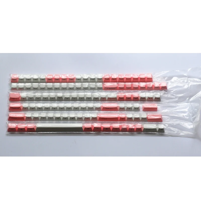 PBT Side Engraved Pink White Theme Keycaps Mechanical Keyboard Custom Keycap Cherry Original Height Key Cap | Компьютеры и офис