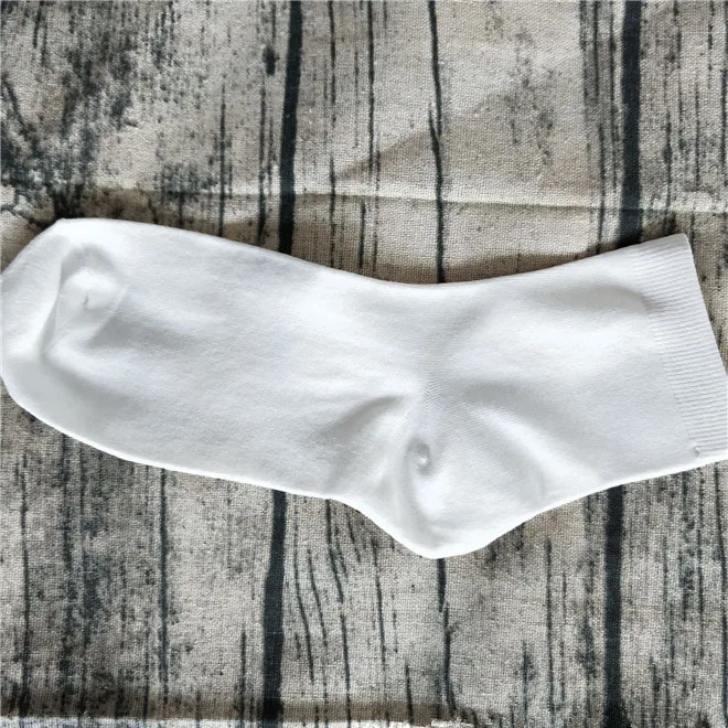 Женские хлопковые носки с буквенным принтом Белые Повседневные в Корейском