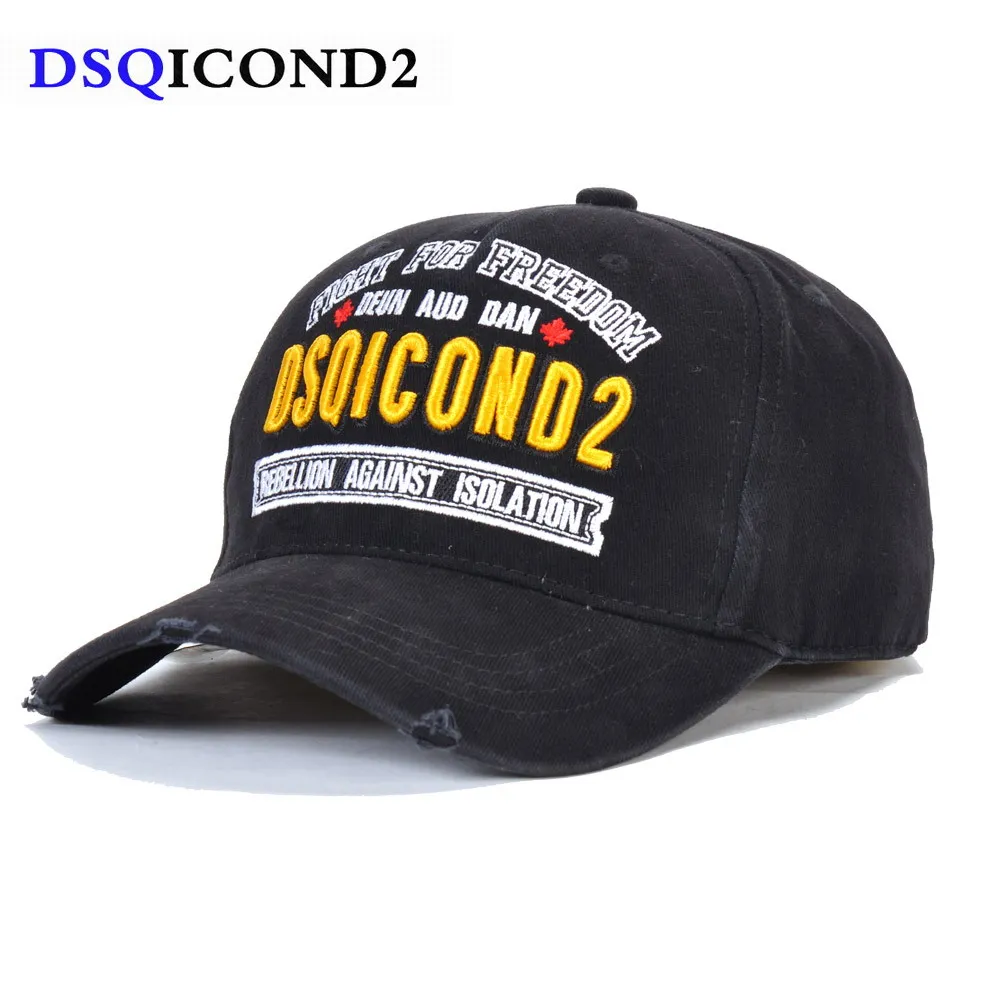 DSQICOND2 Brand Baseball Caps Cotton ICON Letters High Quality Cap Men Women Embroidery Design Hat Trucker Hat Snapback Dad Hats